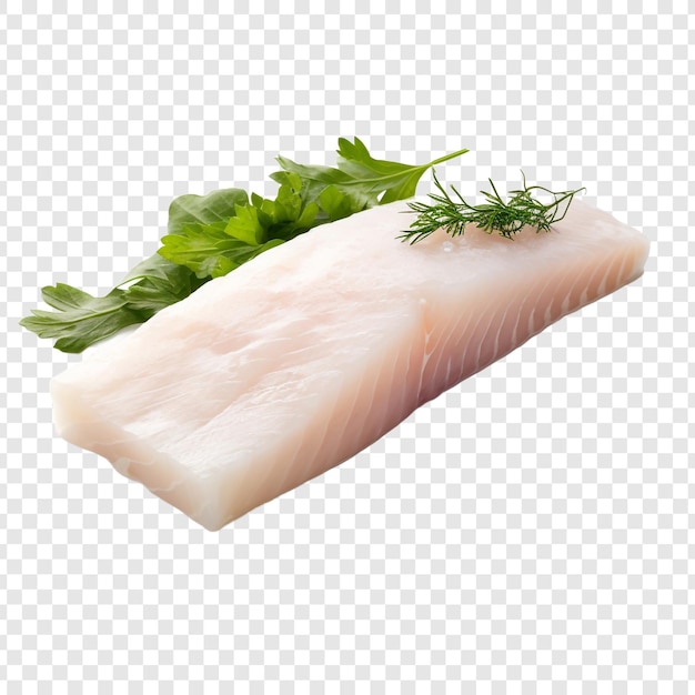 Free PSD halibut isolated on transparent background