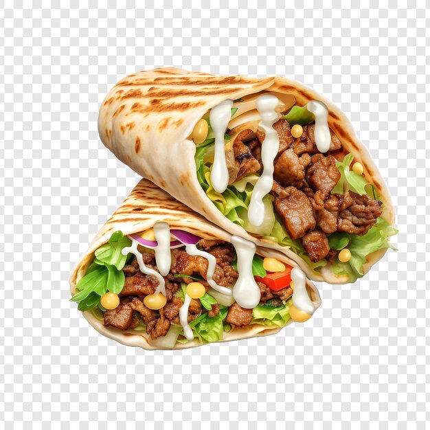 Halifax Donair isolated on transparent background