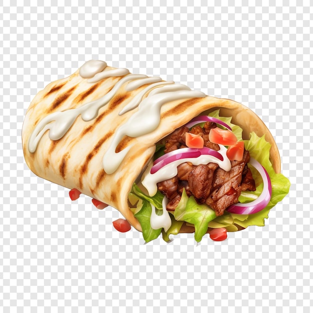 Free PSD halifax donair isolated on transparent background