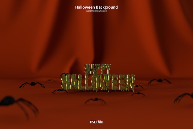 無料PSD ハロウィーンの背景