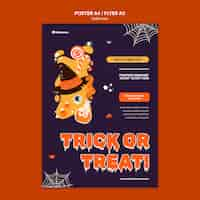 Free PSD halloween celebration poster template