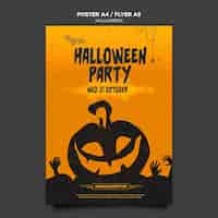 Free PSD halloween concept poster template