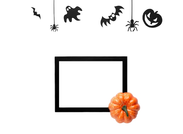 Free PSD halloween frame design isolated