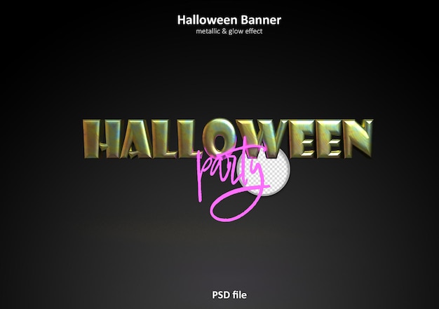 PSD gratuito festa di halloween banne