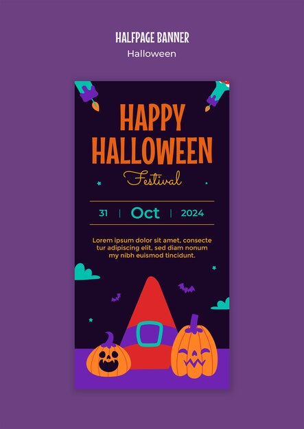 halloween season celebration template