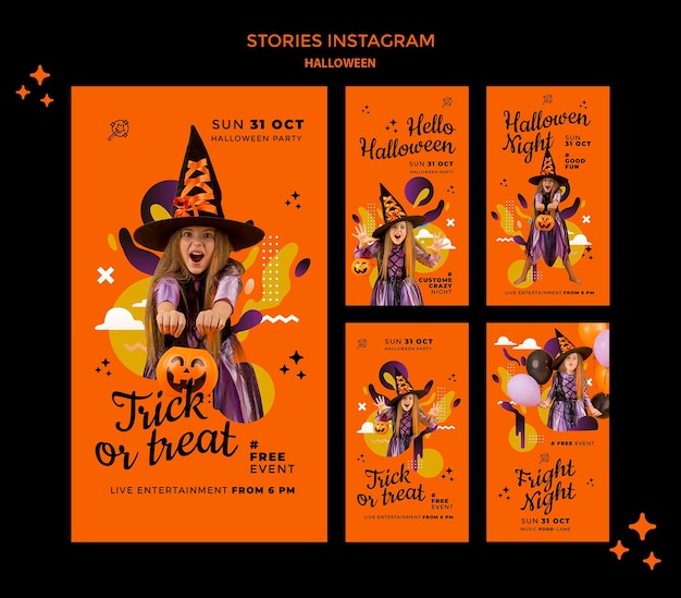 Halloween social media stories