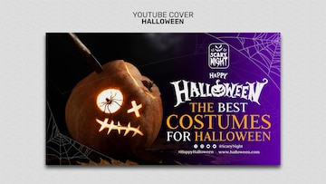 Free PSD | Halloween template design