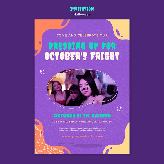 Halloween Template Design: Free PSD Download for PSD Templates