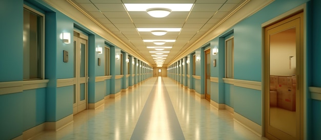 Free PSD hallway the emergency room generative ai