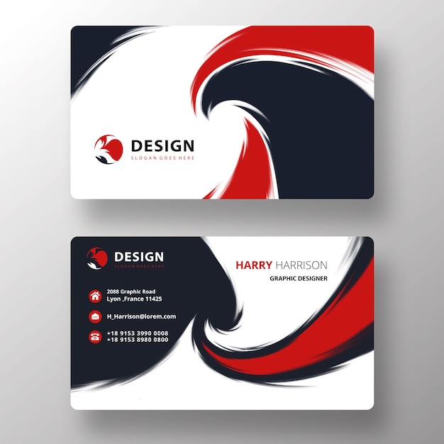 Free PSD hand draw psd business card template