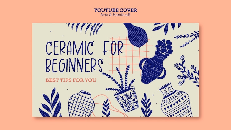 Free PSD hand drawn art and craft template
