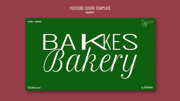 Hand drawn bakery products youtube cover