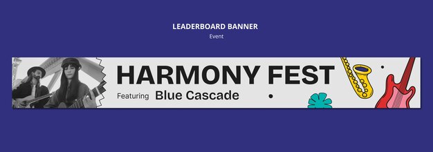 Hand drawn festival event template