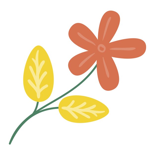 手描いた花の絵