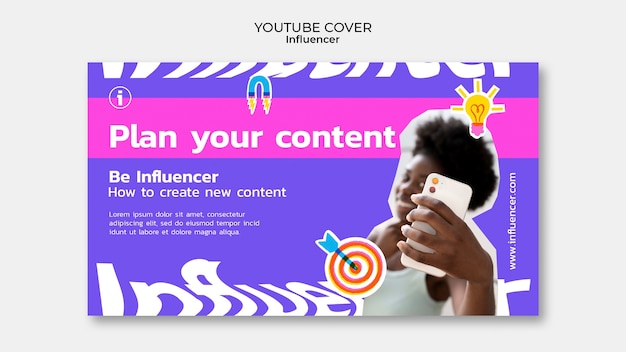 Нарисованная от руки обложка youtube