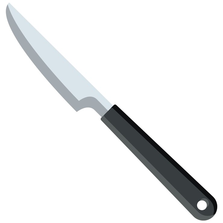 Free PSD hand drawn knife illustration