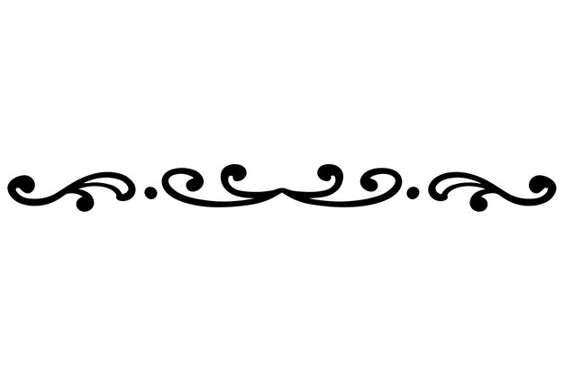 hand drawn ornament divider illustration