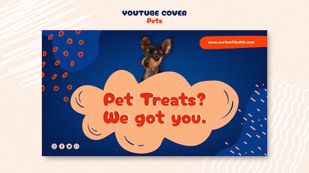 Hand drawn pets care youtube cover