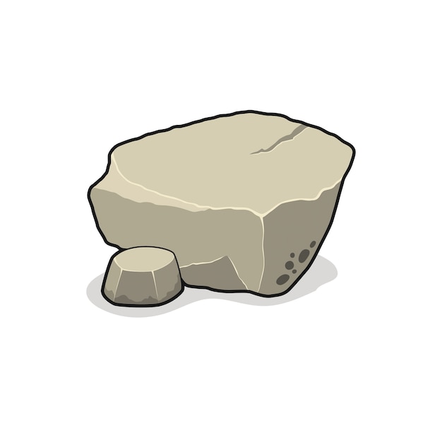 Free PSD hand drawn rock formation