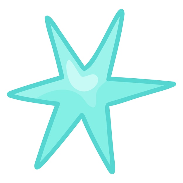 Free PSD hand drawn star  isolated