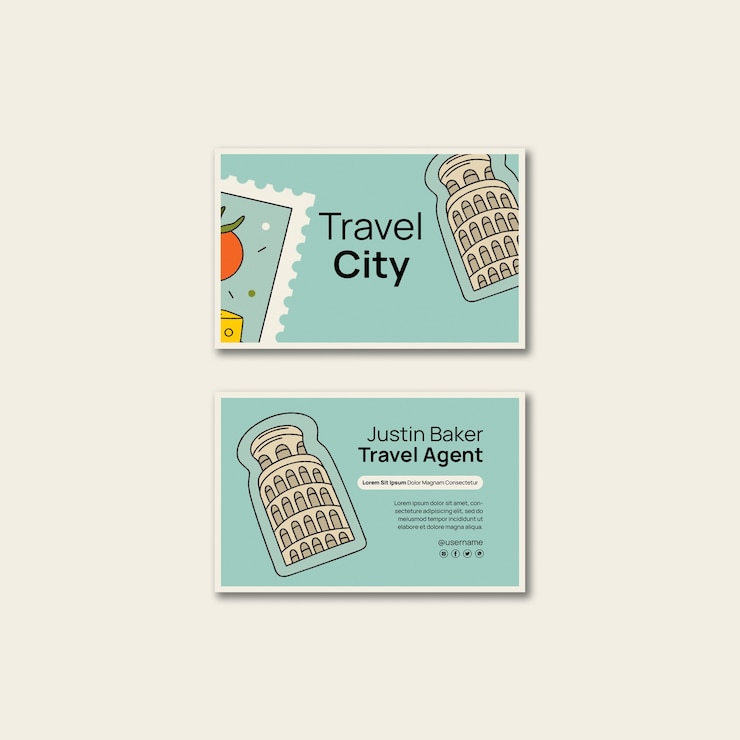 Free PSD hand drawn traveling concept banner