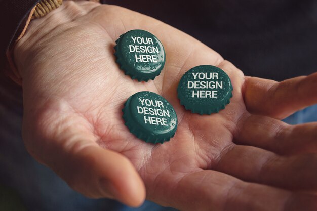 Download Bottle cap mockup | Premium PSD File