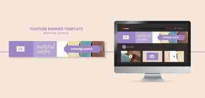 Free PSD handmade soap shop youtube banner