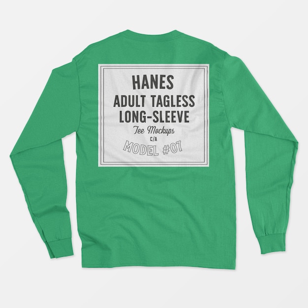 Hanes 성인 Tagless Longsleeve 티 이랑