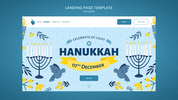 Hanukkah template design