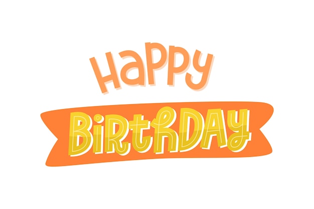 Free PSD happy birthday letters collection