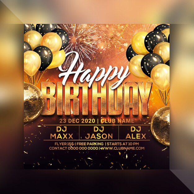 Premium Psd Remix Night Party Flyer Template