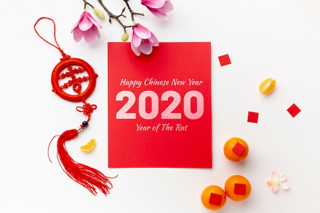 Happy chinese new year mock-up