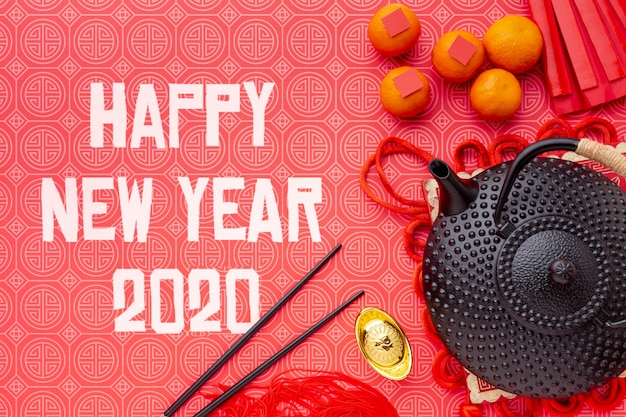 Happy chinese new year mock-up