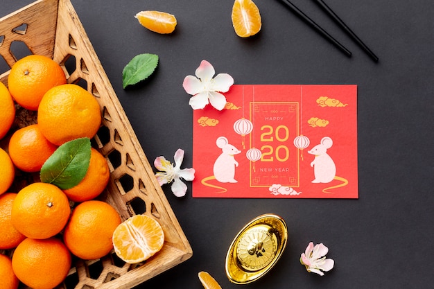 Happy chinese new year mock-up