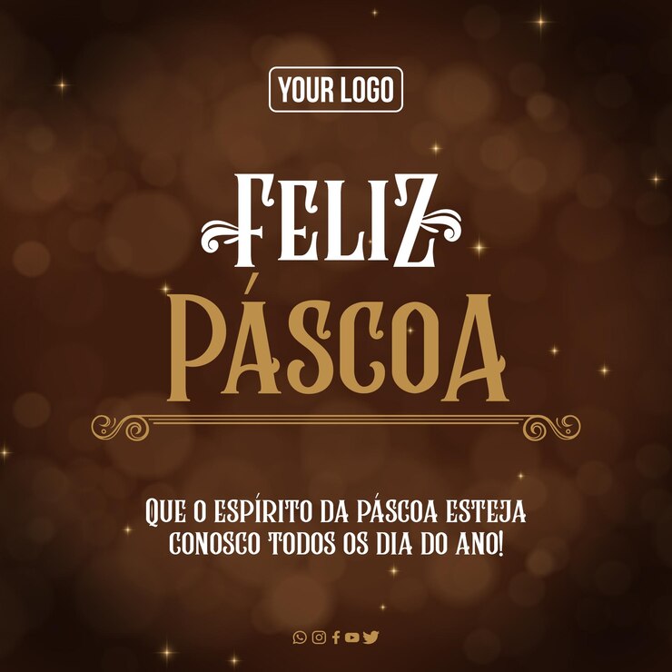 Free PSD happy easter social media feed card