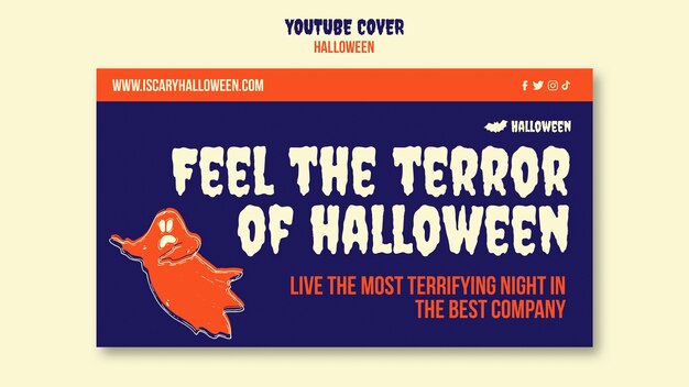 Happy halloween youtube cover  with ghost