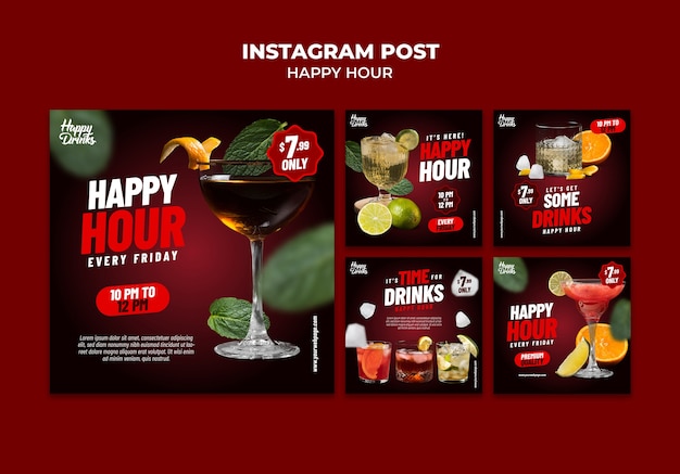 happy hour discount template