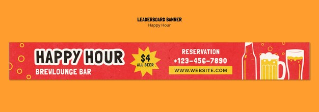 happy hour template design