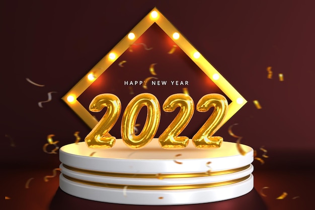 판촉 배경이있는 새해 복 많이 받으세요 2022 배너 게시물