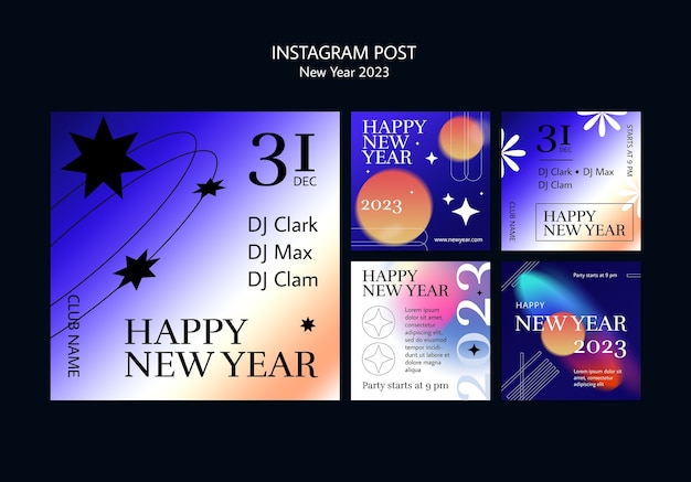 Post di instagram di buon anno