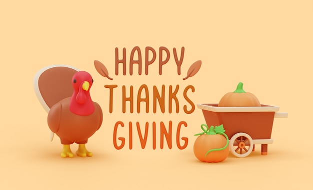 Happy thanksgiving background with icons design