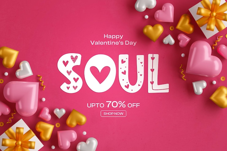 Free PSD happy valentines day social media banner design template