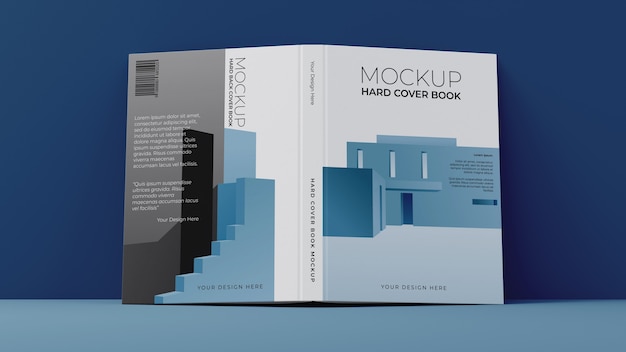 Hard cover book mockup Free Psd