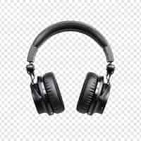 Free PSD headphones isolated on transparent background