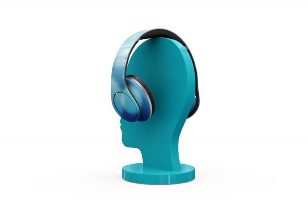 Headphones Mock-up Isolated