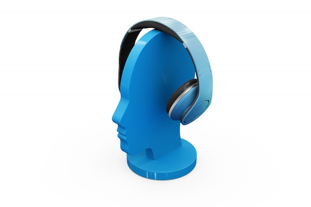 Headphones Mock-up Isolated