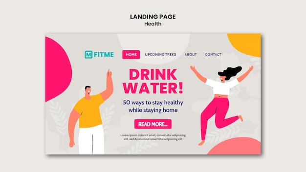 Health care landing page