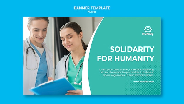 Free PSD healthcare concept banner design