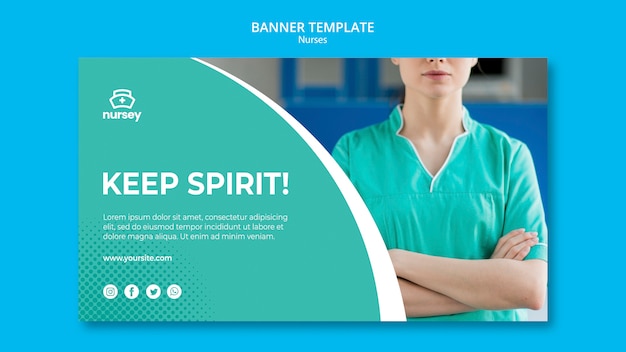 Free PSD healthcare concept banner style