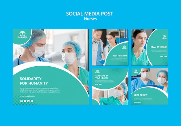 healthcare concept social media post